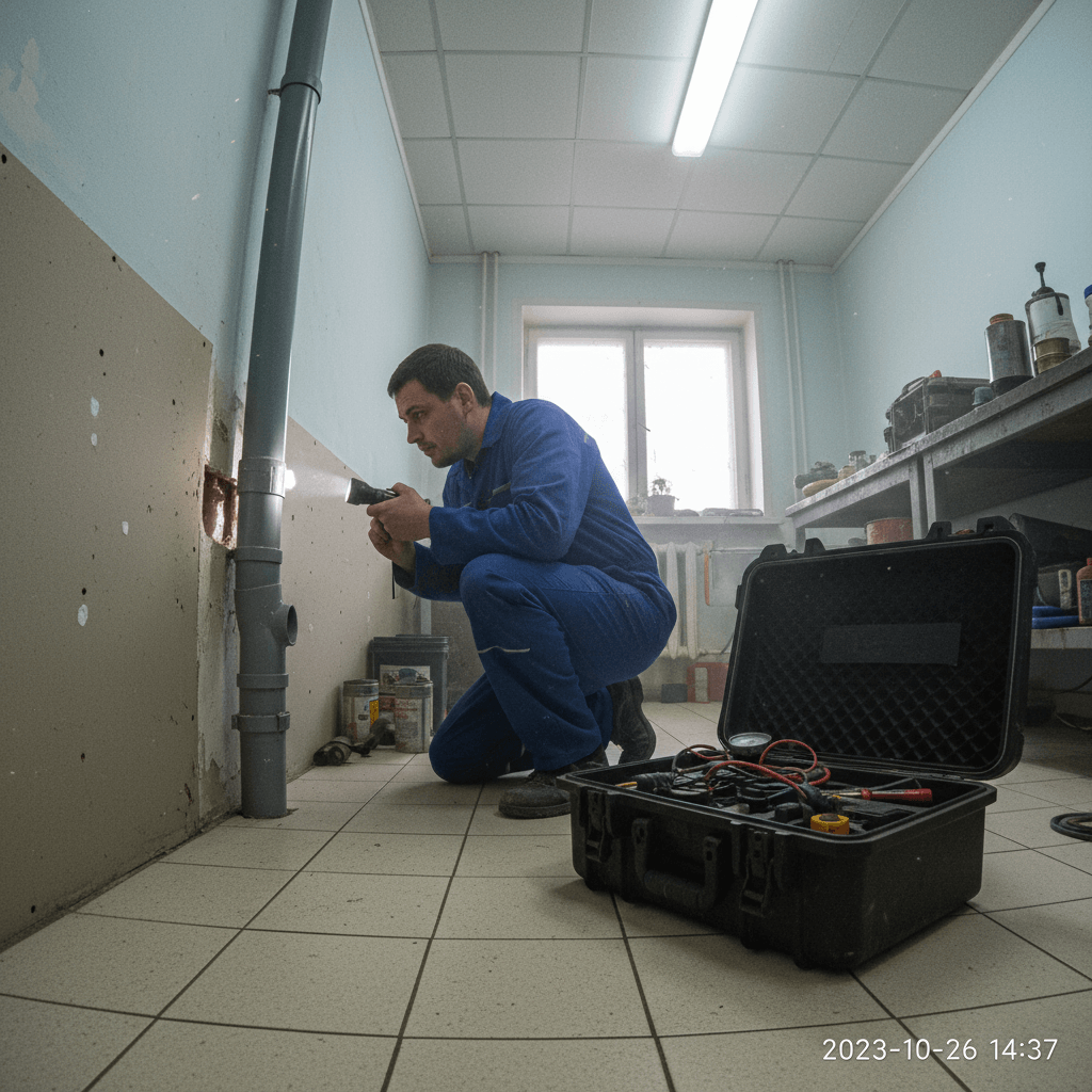 Moderne Technik zur Überprüfung von Abwasserleitungen